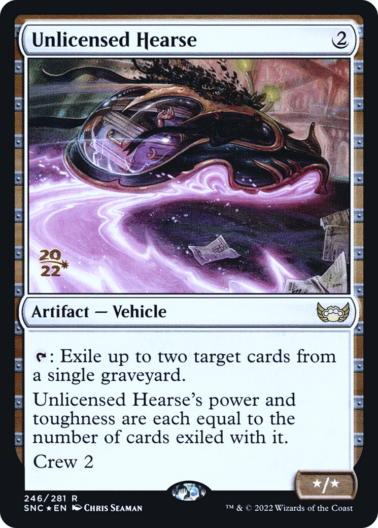 Image of Unlicensed Hearse (PRE-246) - Streets of New Capenna Promos Foil