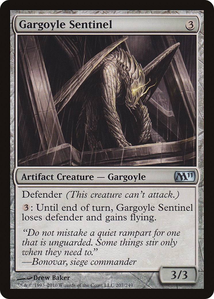 Image of Gargoyle Sentinel (M11-207) - Magic 2011 Foil