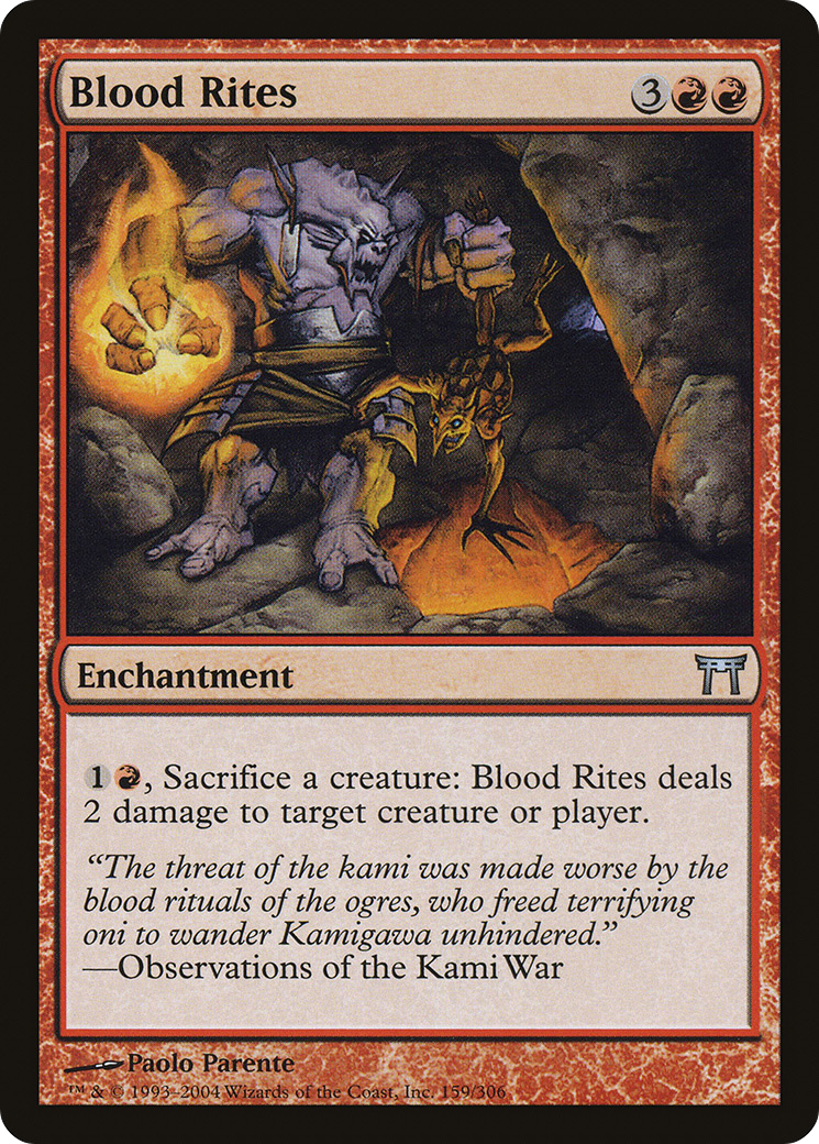 Image of Blood Rites (CHK-159) - Champions of Kamigawa Foil