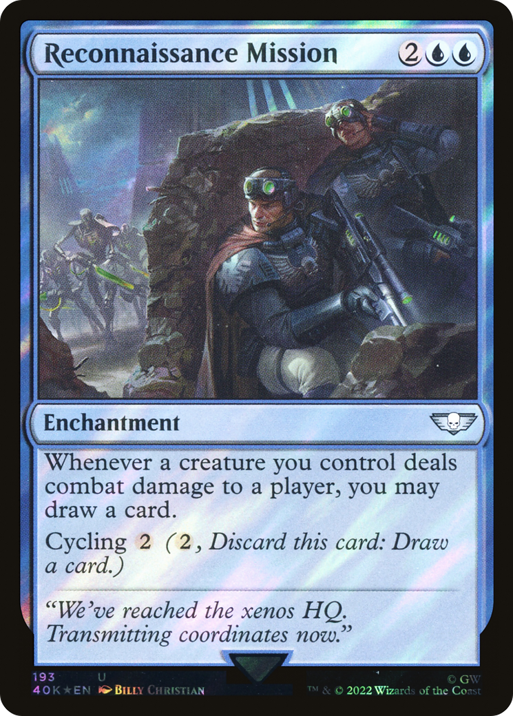 Image of Reconnaissance Mission (Surge Foil) (40K-193) - Warhammer 40,000 Commander Foil
