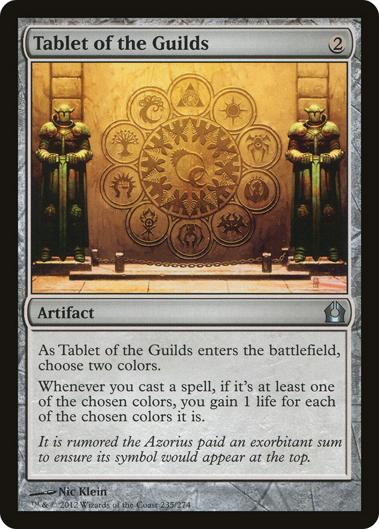 Image of Tablet of the Guilds (RTR-235) - Return to Ravnica Foil