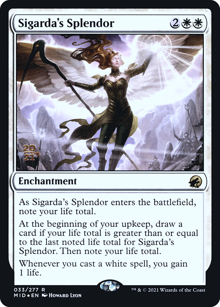 Image of Sigarda's Splendor (PRE-033) - Innistrad: Midnight Hunt Promos Foil
