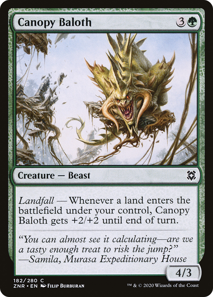 Image of Canopy Baloth (ZNR-182) - Zendikar Rising Foil