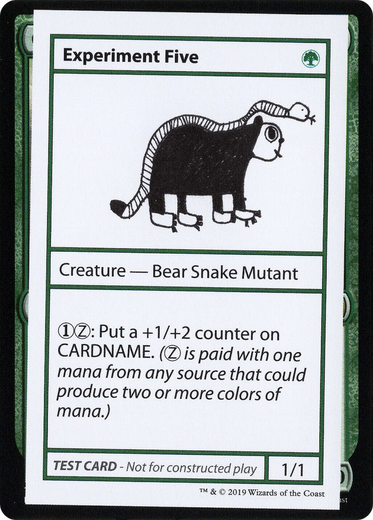 Image of Experiment Five (No PW Symbol) (CMB1-) - Mystery Booster Playtest Cards 2021