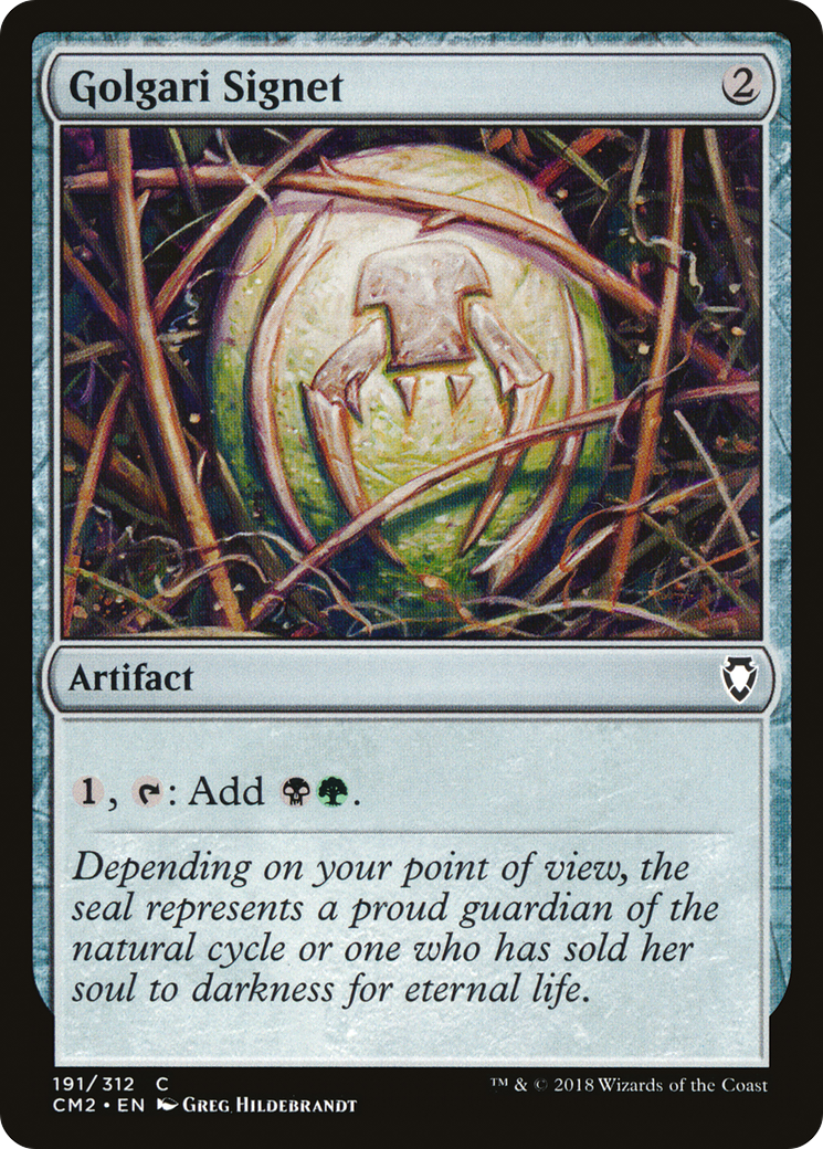 Image of Golgari Signet (191) (CM2-191) - Commander Anthology Volume II