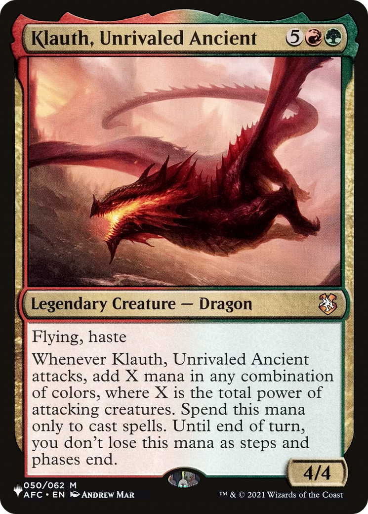 Image of Klauth, Unrivaled Ancient (LIST-AFC-50) - The List
