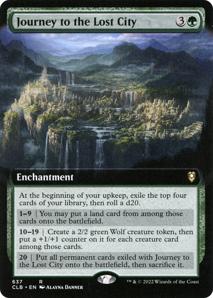 Image of Journey to the Lost City (Extended Art) (CLB-637) - Commander Legends: Battle for Baldur's Gate: (Extended Art)