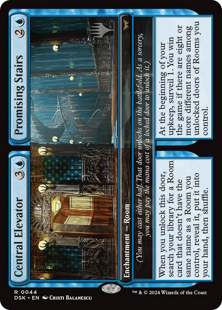 Image of Central Elevator // Promising Stairs (PPDSK-044) - Duskmourn: House of Horror Promos