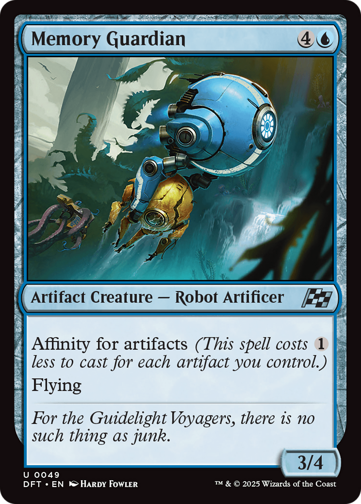 Image of Memory Guardian (DFT-049) - Aetherdrift Foil