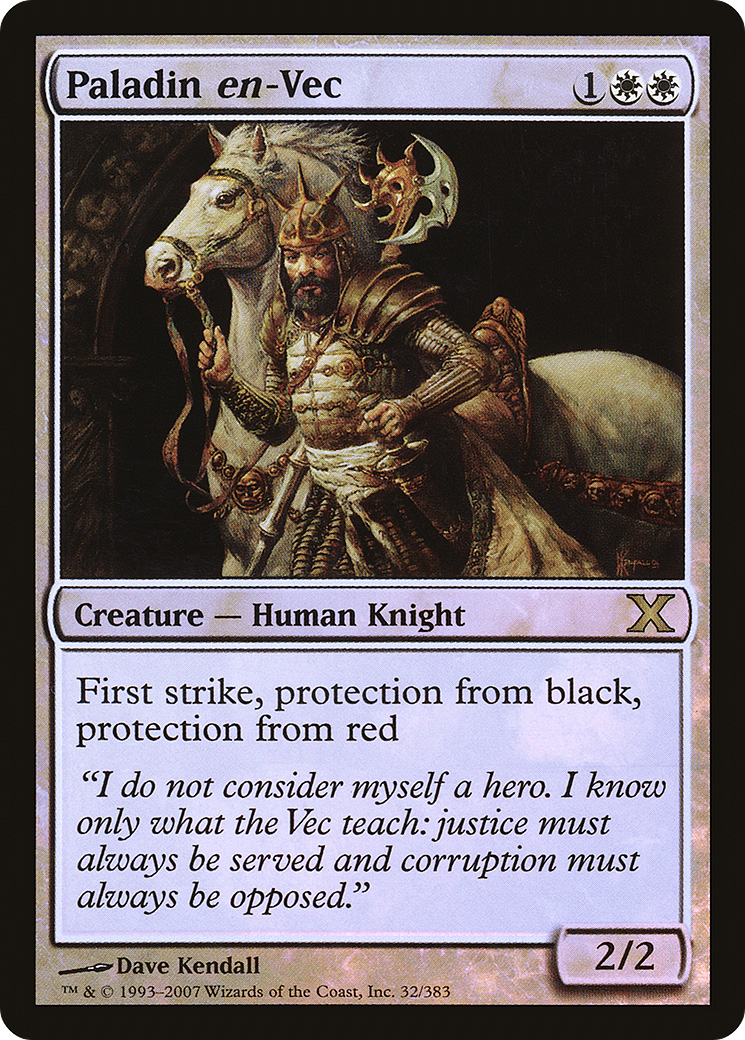 Image of Paladin en-Vec (10E-32★) - Tenth Edition Foil