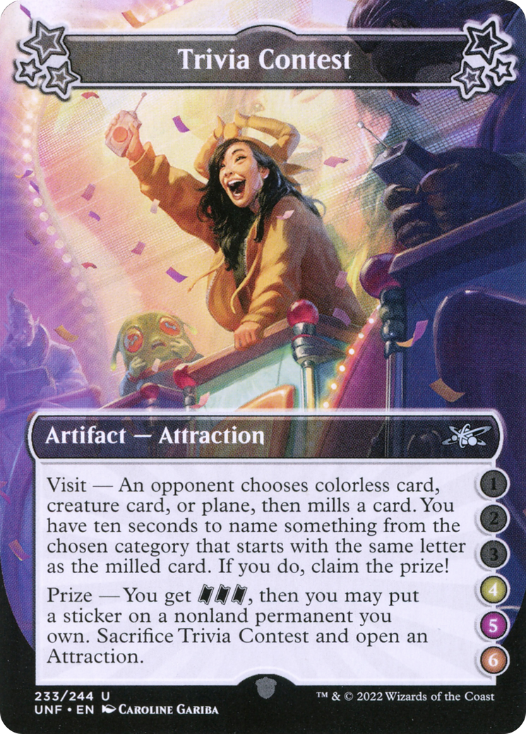 Image of Trivia Contest (4-5-6) (UNF-233) - Unfinity Foil