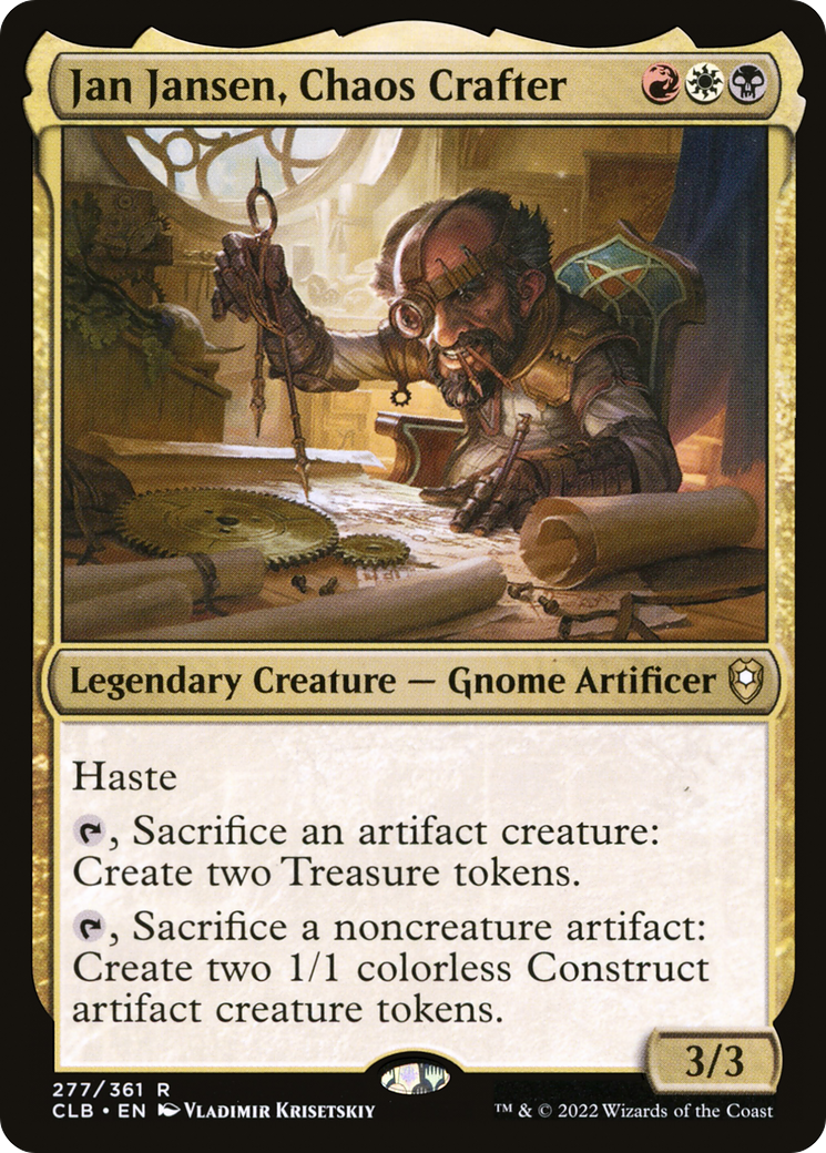 Image of Jan Jansen, Chaos Crafter (CLB-277) - Commander Legends: Battle for Baldur's Gate