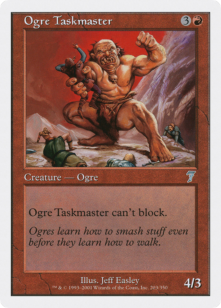 Image of Ogre Taskmaster (7ED-203) - 7th Edition Foil