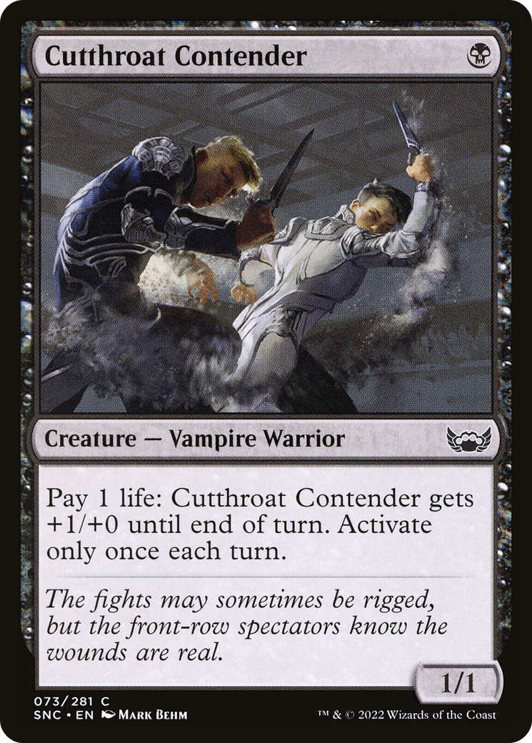 Image of Cutthroat Contender (SNC-073) - Streets of New Capenna Foil