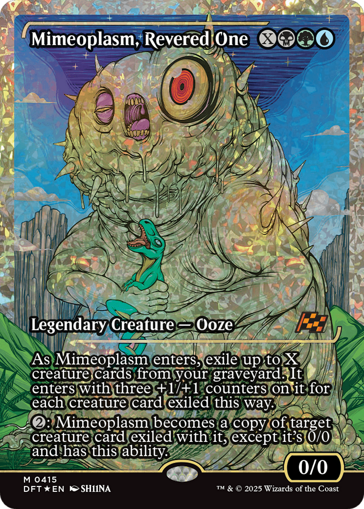 Image of Mimeoplasm, Revered One (Showcase) (Fracture Foil) (DFT-415) - Aetherdrift: (Showcase) Foil