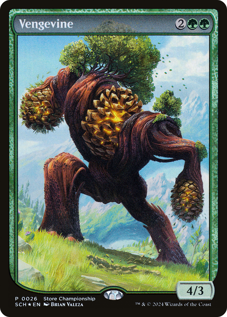 Image of Vengevine (GAME-026) - Store Championships: (Full Art) Foil