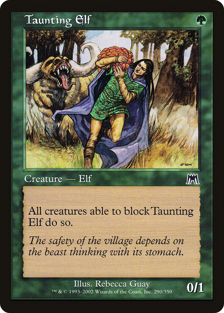Image of Taunting Elf (ONS-290) - Onslaught Foil