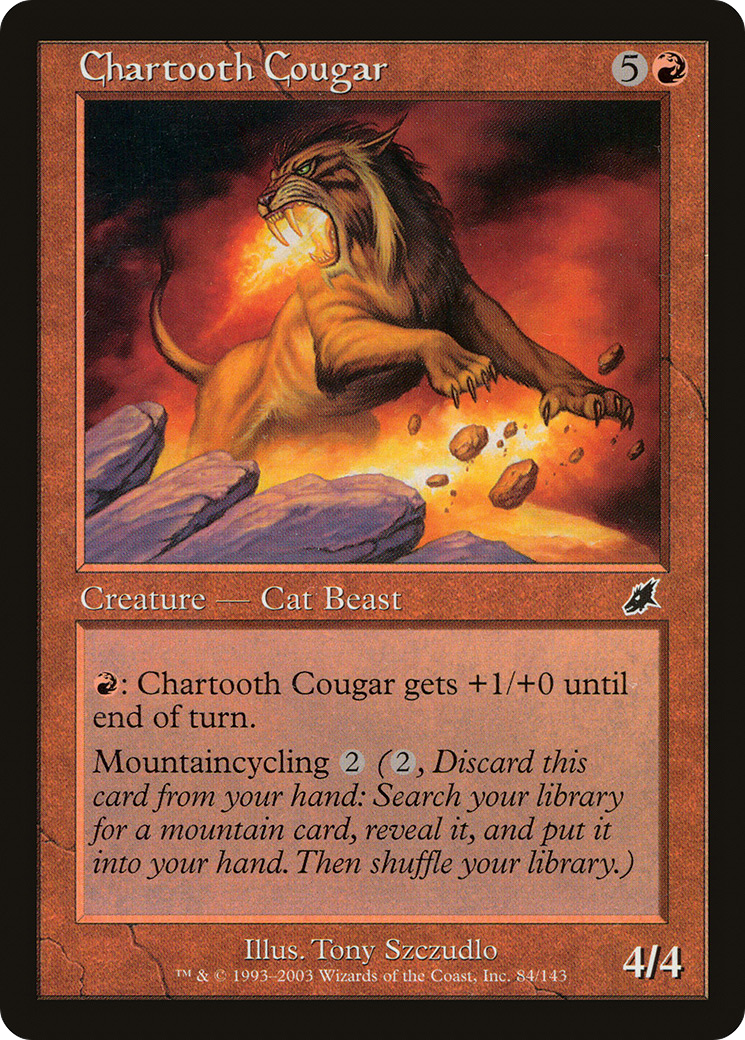 Image of Chartooth Cougar (SCG-084) - Scourge Foil
