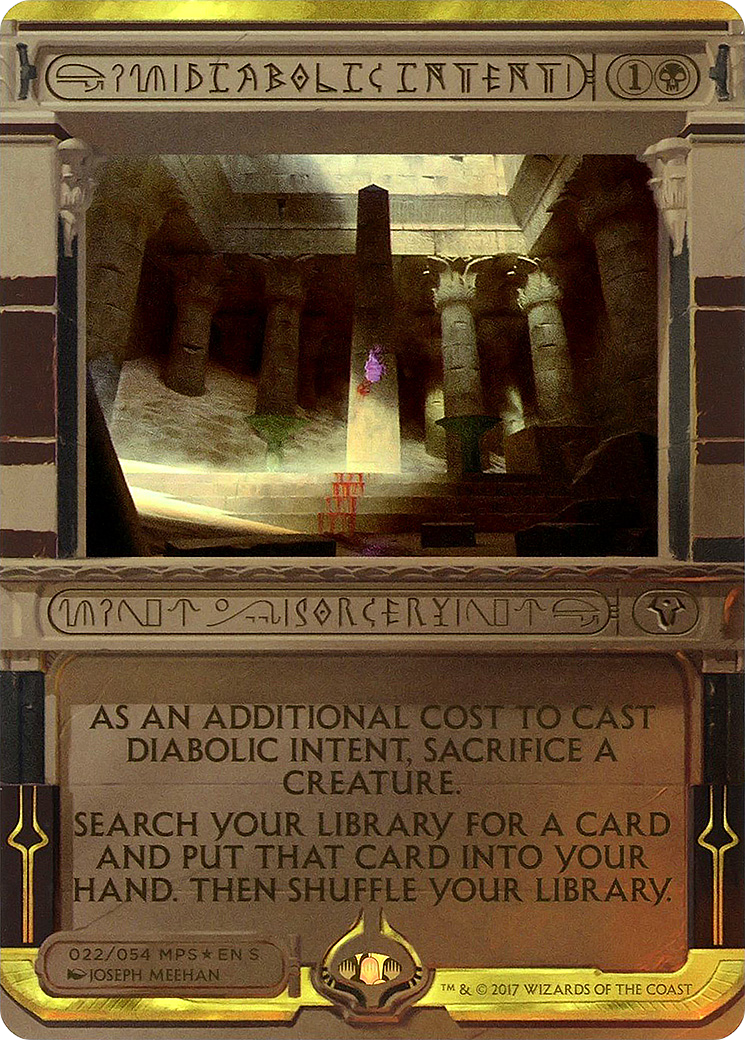 Image of Diabolic Intent (MPS2-022) - Amonkhet Invocations (Borderless) Foil