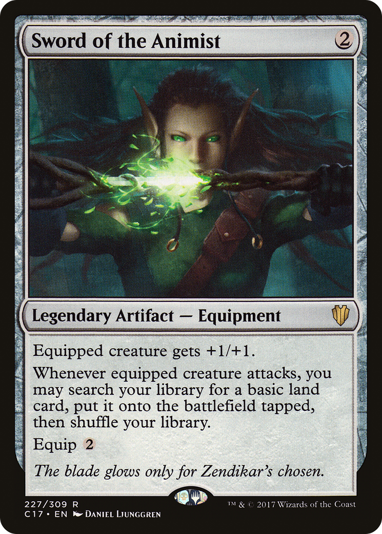 Image of Sword of the Animist (C17-227) - Commander 2017