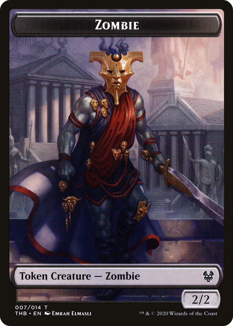 Image of Zombie (TTHB-007) - Theros Beyond Death Tokens Foil