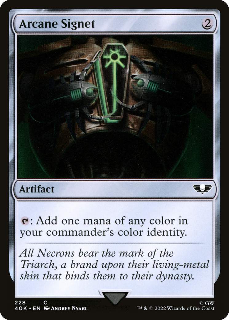 Image of Arcane Signet (228) (40K-228) - Warhammer 40,000 Commander