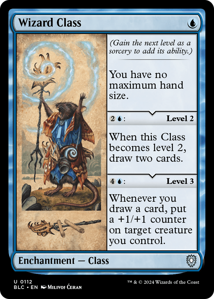 Image of Wizard Class (BLC-112) - Bloomburrow Commander
