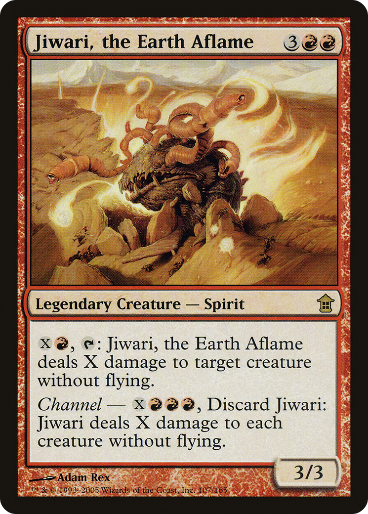 Image of Jiwari, the Earth Aflame (SOK-107) - Saviors of Kamigawa