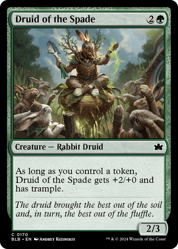 Image of Druid of the Spade (BLB-170) - Bloomburrow Foil