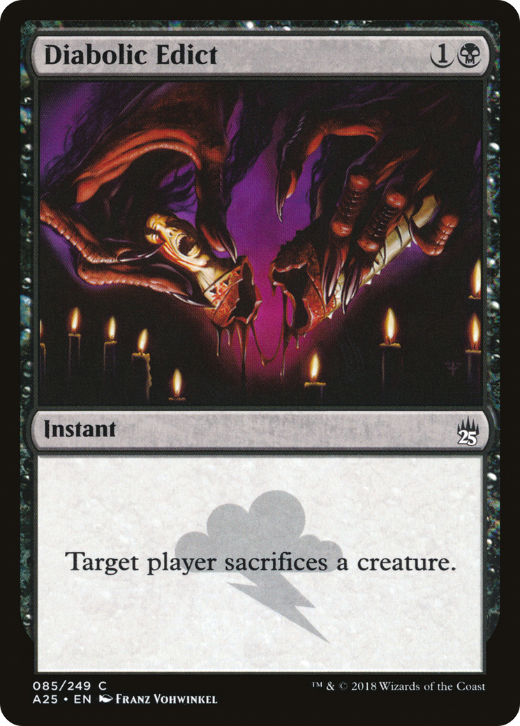 Image of Diabolic Edict (A25-085) - Masters 25 Foil