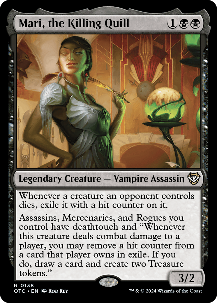 Image of Mari, the Killing Quill (OTC-138) - Outlaws of Thunder Junction Commander