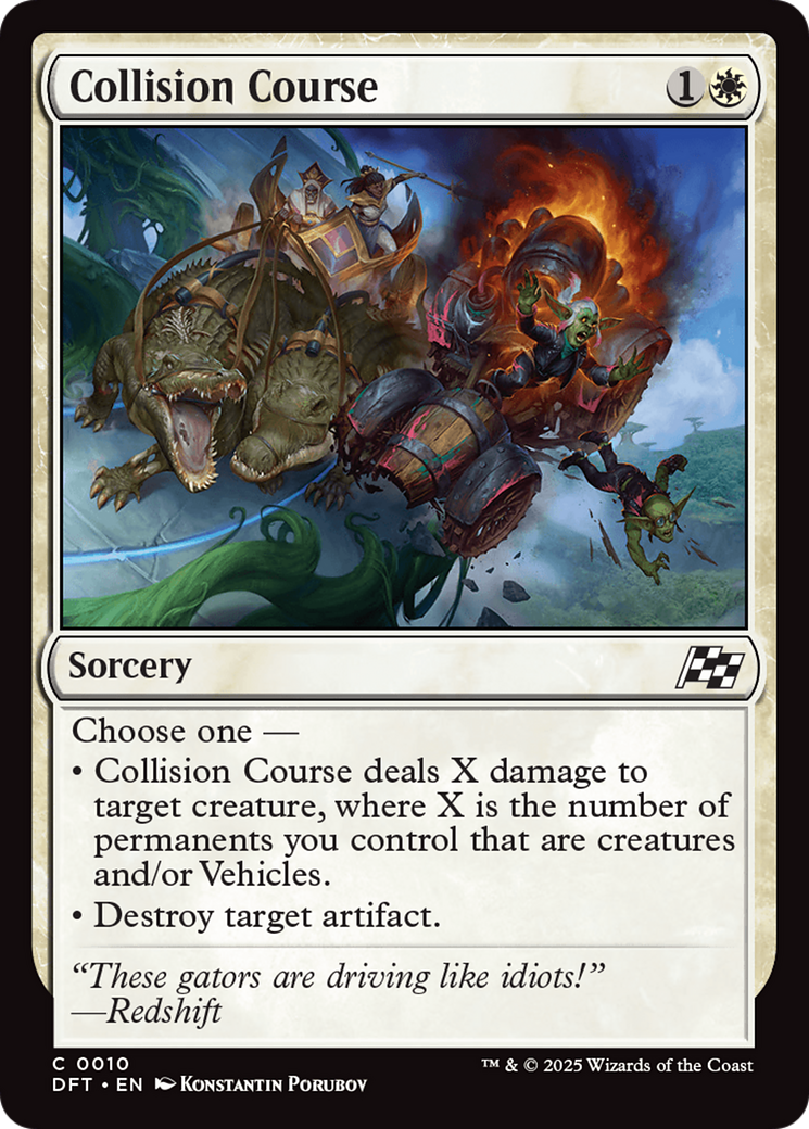 Image of Collision Course (DFT-010) - Aetherdrift Foil