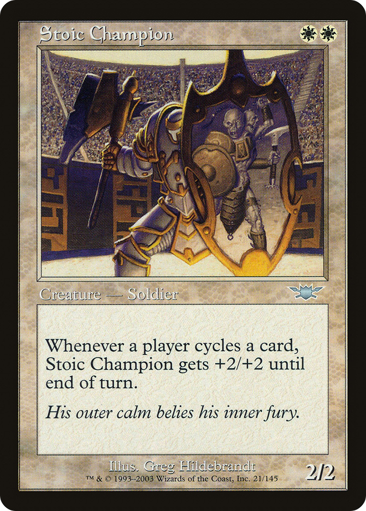 Image of Stoic Champion (LGN-021) - Legions Foil