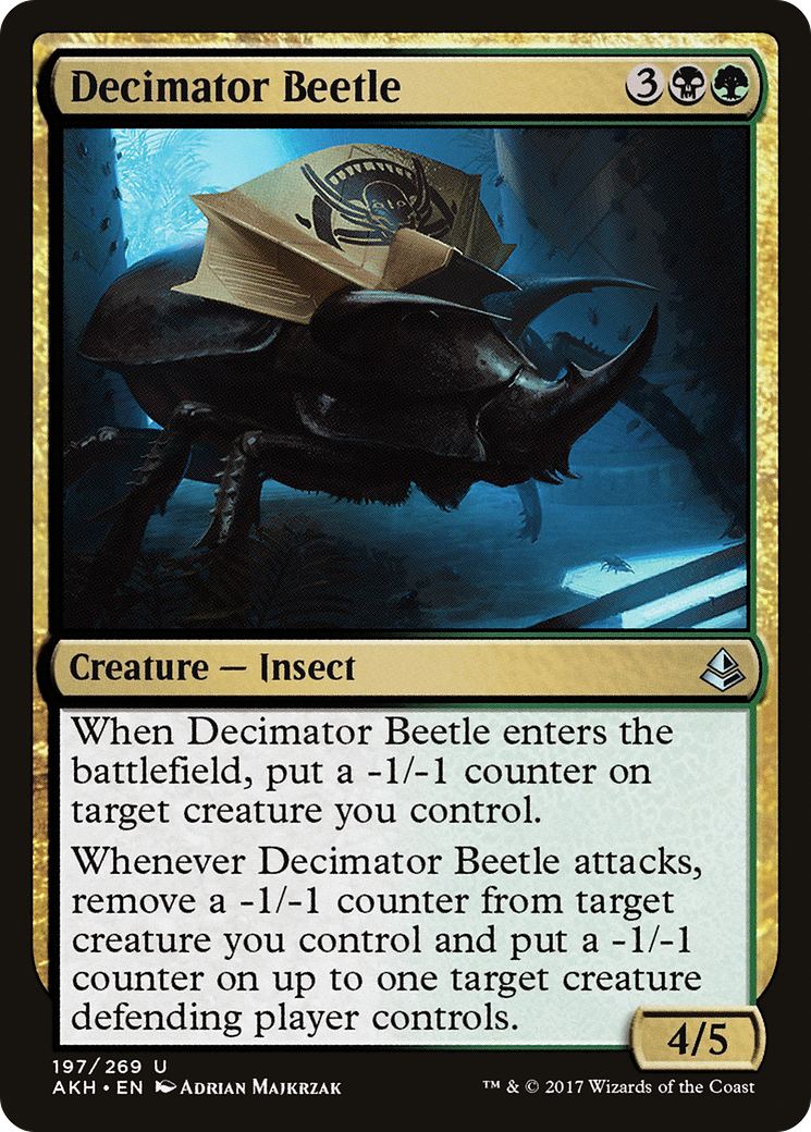 Image of Decimator Beetle (AKH-197) - Amonkhet Foil
