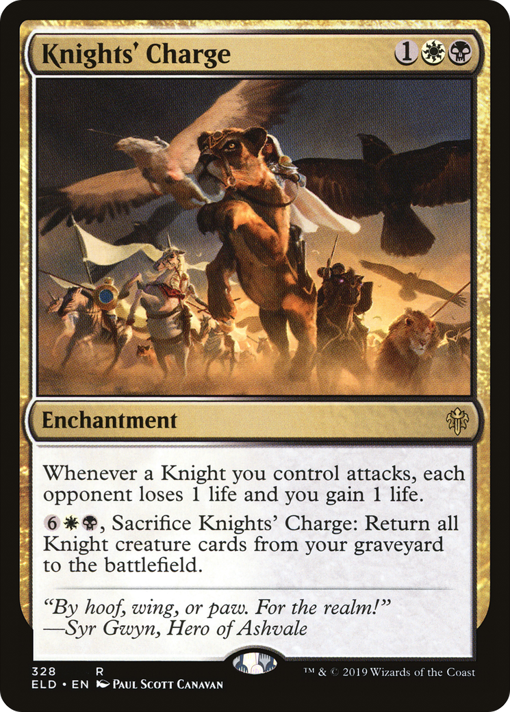 Image of Knights' Charge (ELD-328) - Throne of Eldraine