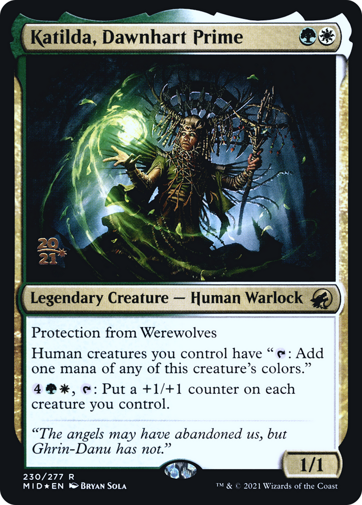 Image of Katilda, Dawnhart Prime (PRE-230) - Innistrad: Midnight Hunt Promos Foil