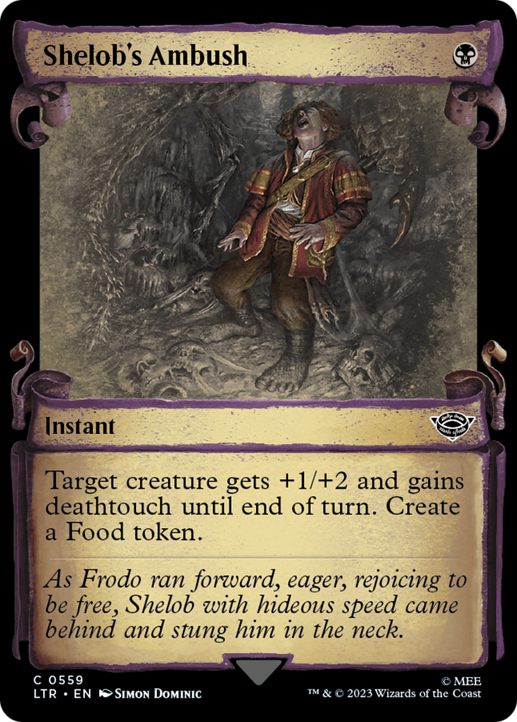 Image of Shelob's Ambush (Showcase Scrolls) (LTR-559) - The Lord of the Rings: Tales of Middle-earth: (Showcase) Foil