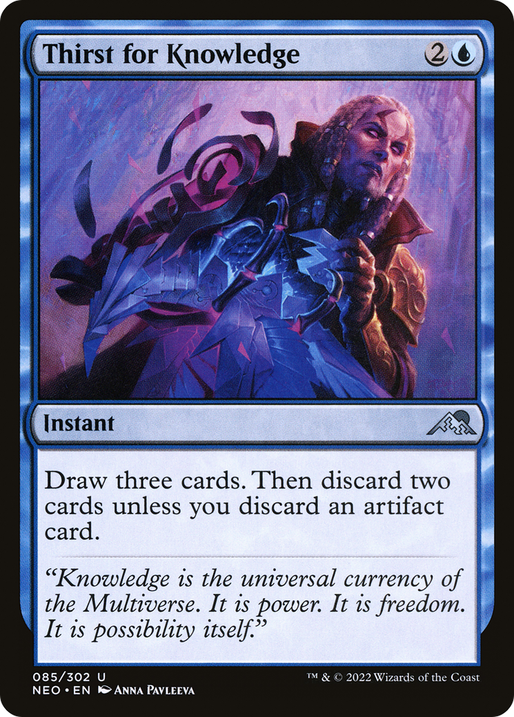 Image of Thirst for Knowledge (NEO-085) - Kamigawa: Neon Dynasty