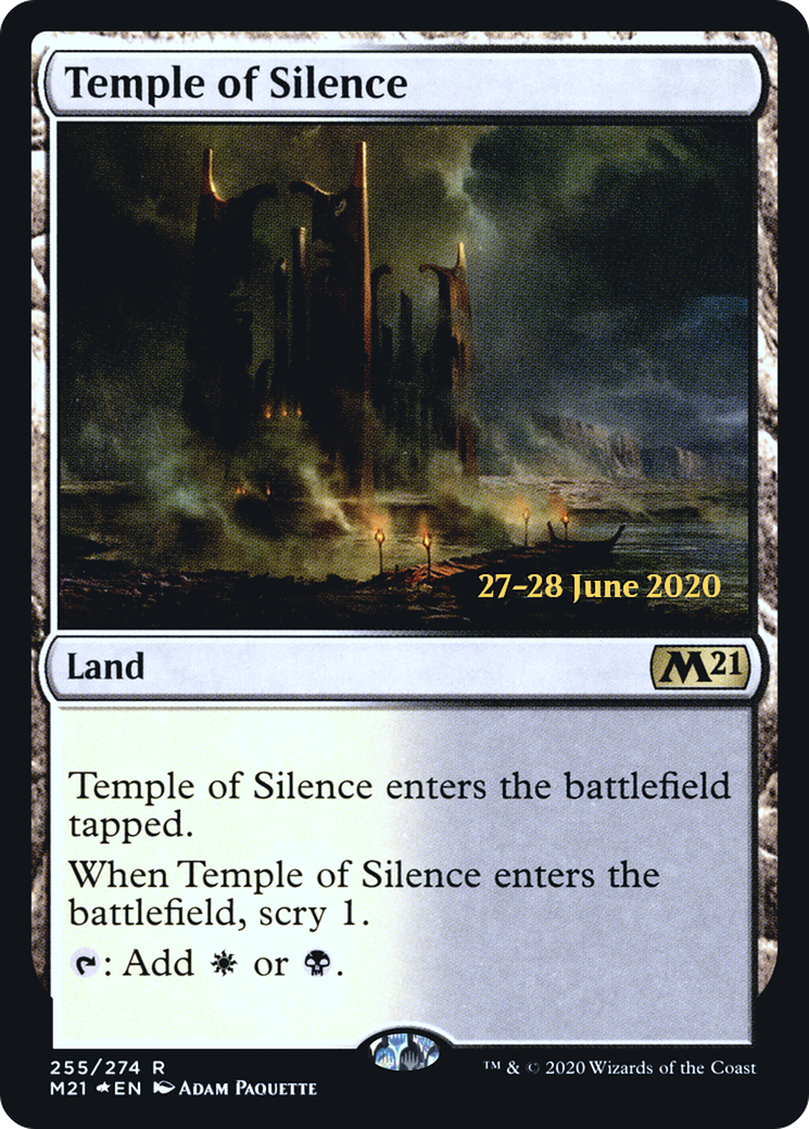 Image of Temple of Silence (M21) (PRE-255) - Core Set 2021 Promos Foil