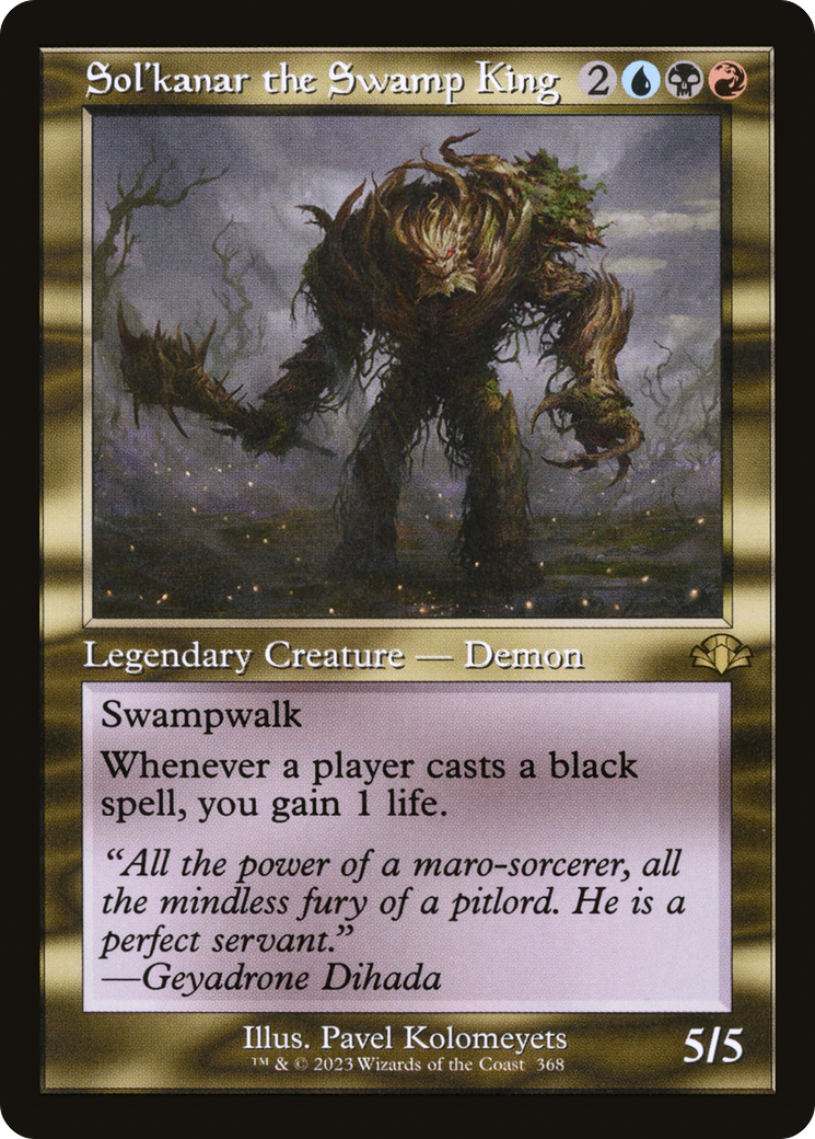 Image of Sol'kanar the Swamp King (Retro Frame) (DMR-368) - Dominaria Remastered