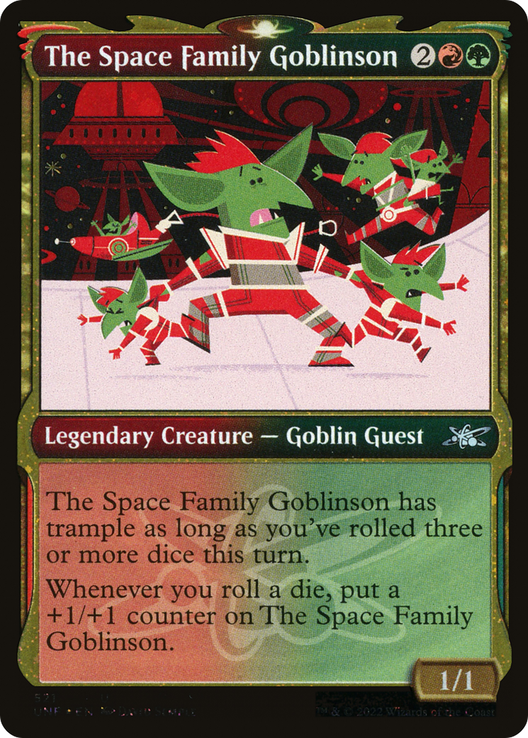 Image of The Space Family Goblinson (Showcase) (Galaxy Foil) (UNF-521) - Unfinity: (Showcase) Foil