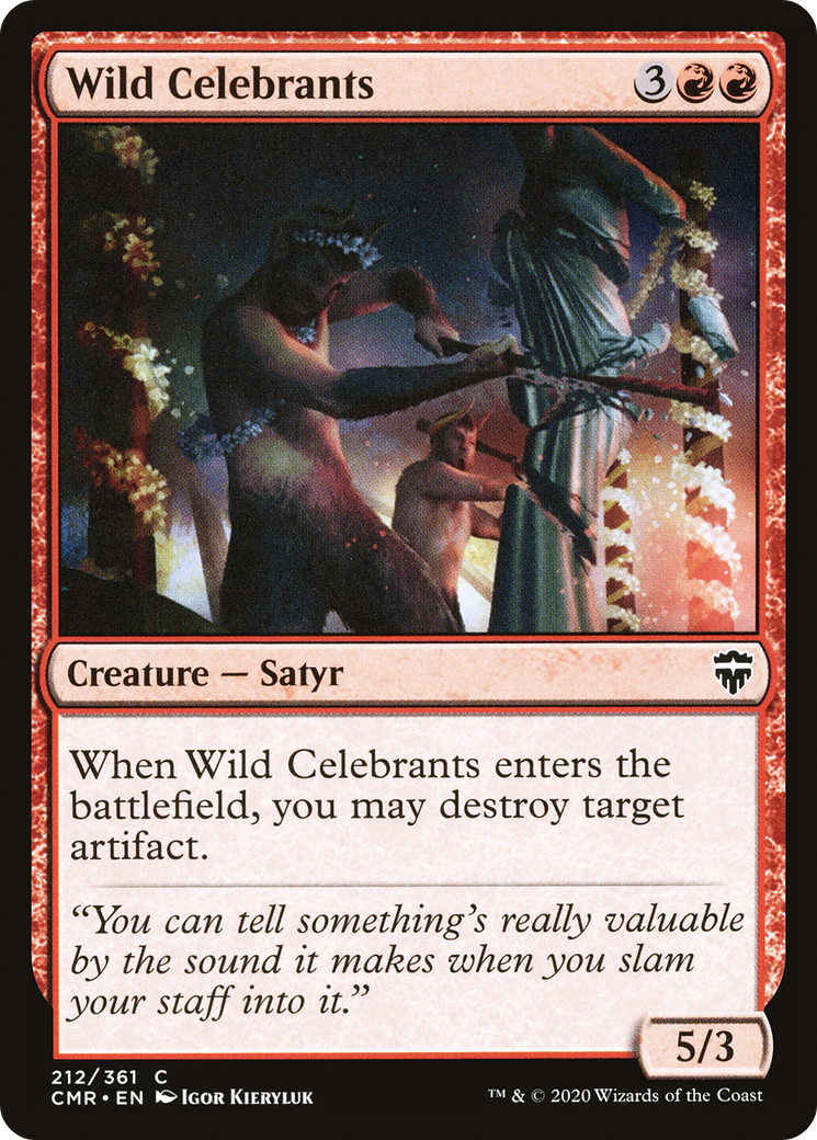 Image of Wild Celebrants (CMR-212) - Commander Legends