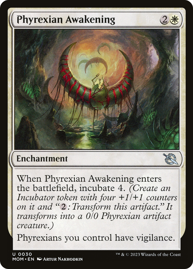 Image of Phyrexian Awakening (MOM-030) - March of the Machine Foil