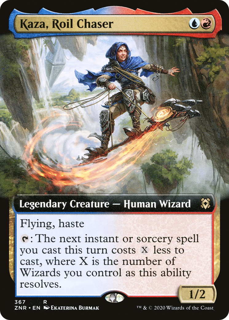 Image of Kaza, Roil Chaser (Extended Art) (ZNR-367) - Zendikar Rising: (Extended Art) Foil