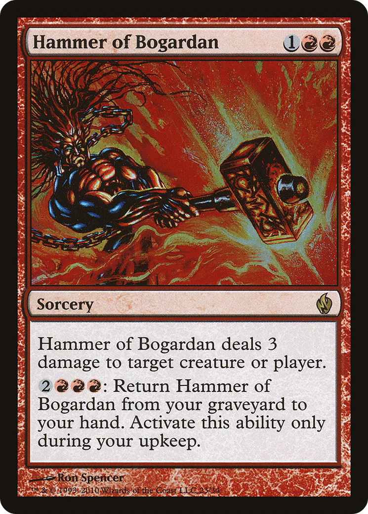 Image of Hammer of Bogardan (PD2-023) - Premium Deck Series: Fire and Lightning Foil