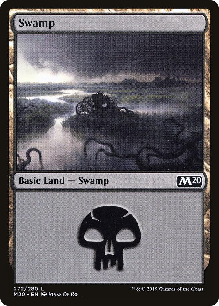 Image of Swamp (272) (M20-272) - Core Set 2020 Foil