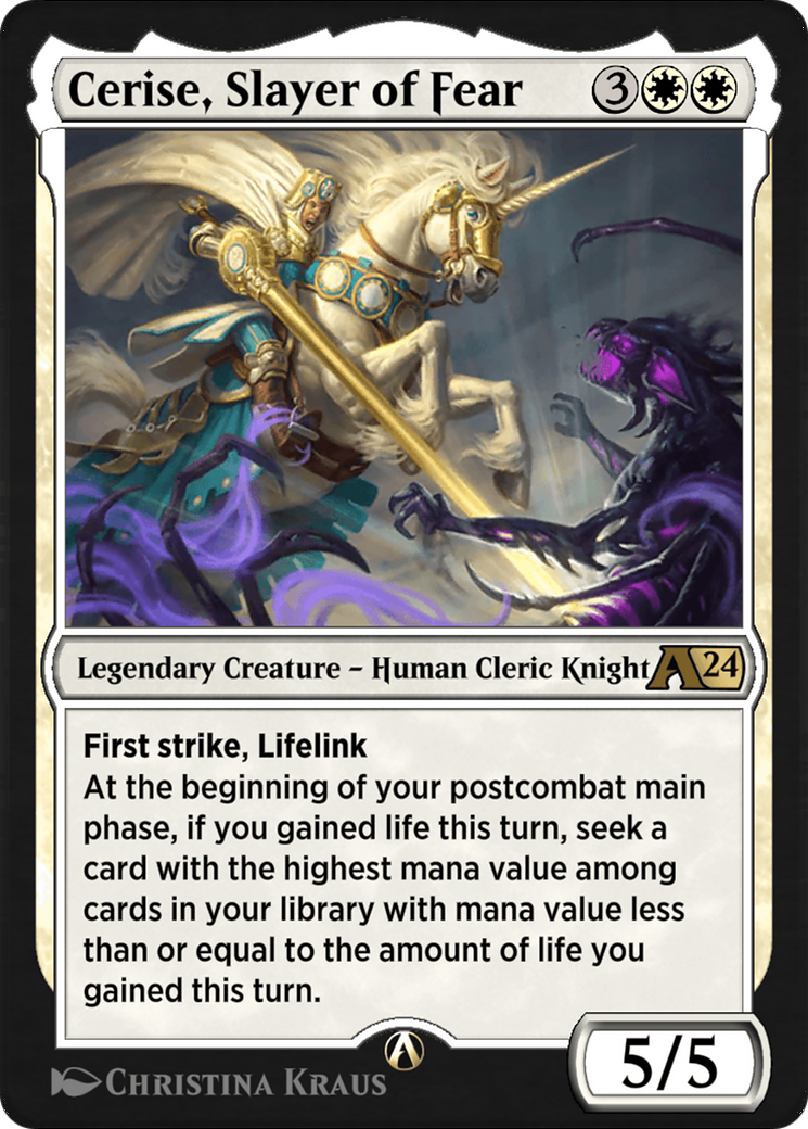 Image of Cerise, Slayer of Fear (YWOE-001) - Alchemy: Wilds of Eldraine
