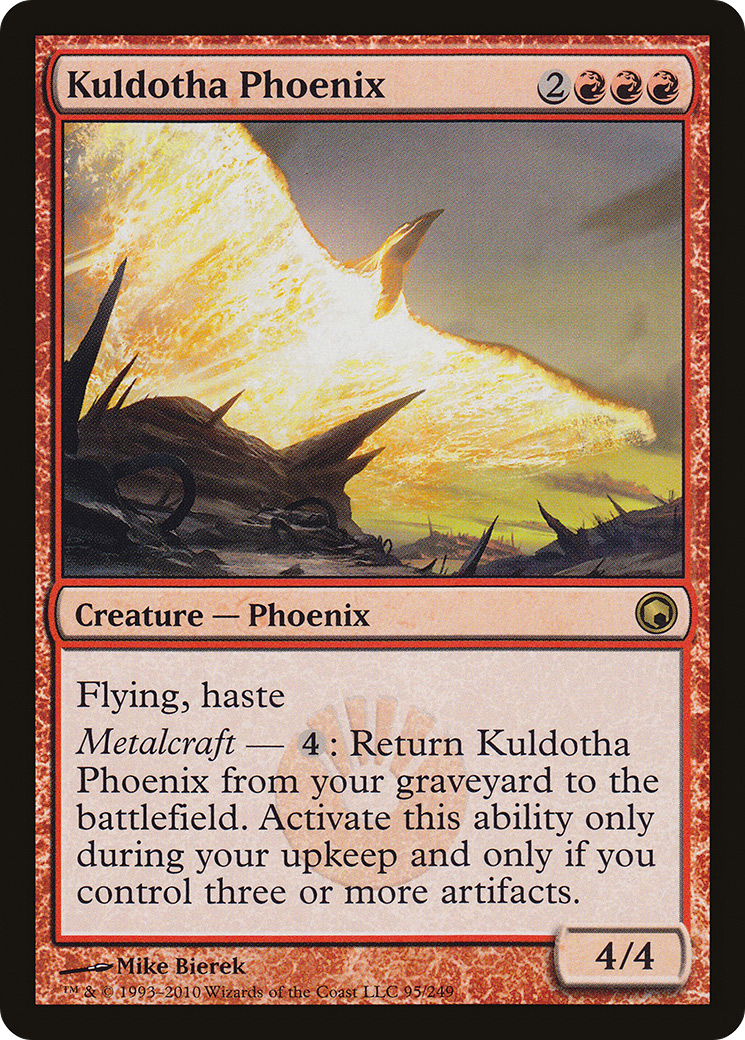 Image of Kuldotha Phoenix (SOM-095) - Scars of Mirrodin Foil
