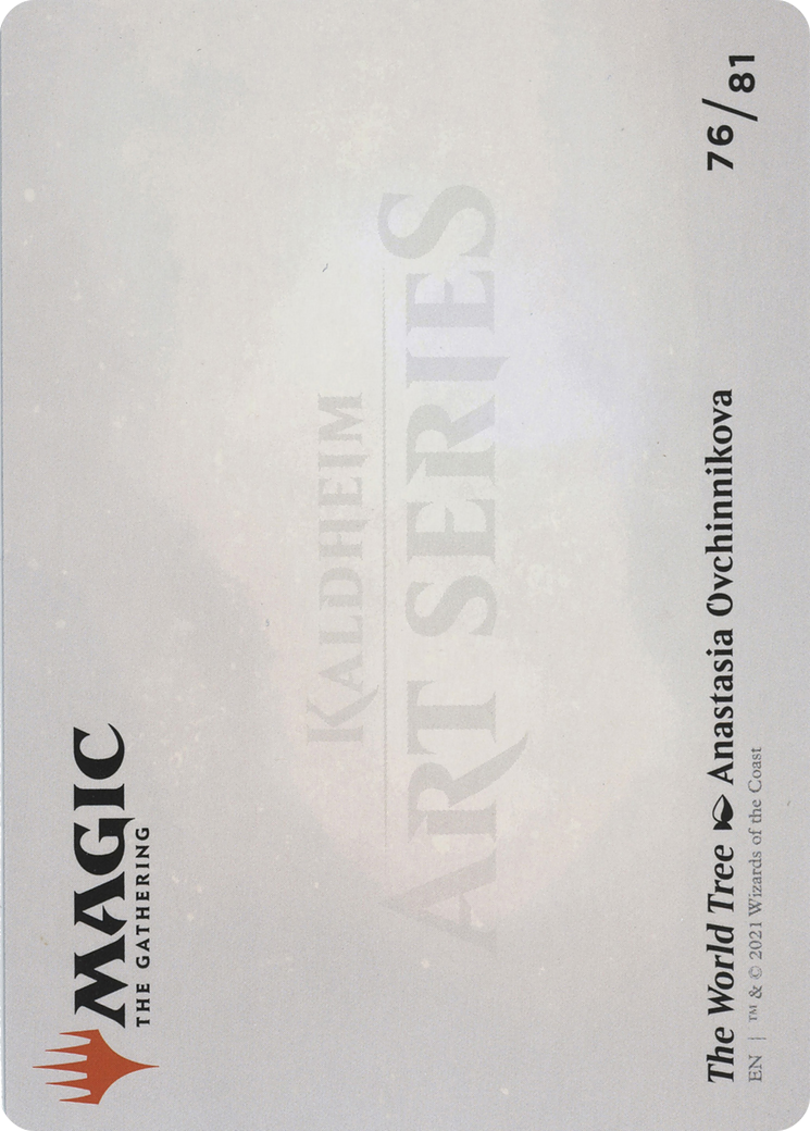 Image of The World Tree // The World Tree (ASKHM-076) - Art Series: Kaldheim (Borderless) Foil