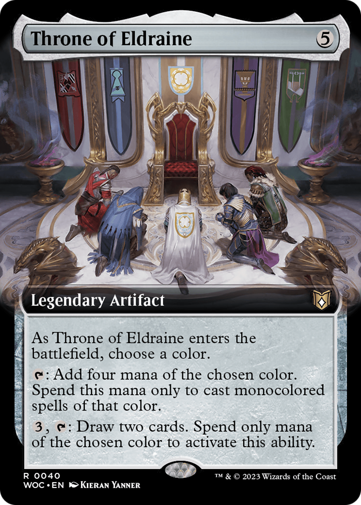Image of Throne of Eldraine (Extended Art) (WOC-040) - Wilds of Eldraine Commander: (Extended Art) Foil